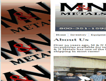 Tablet Screenshot of m-nmetals.com